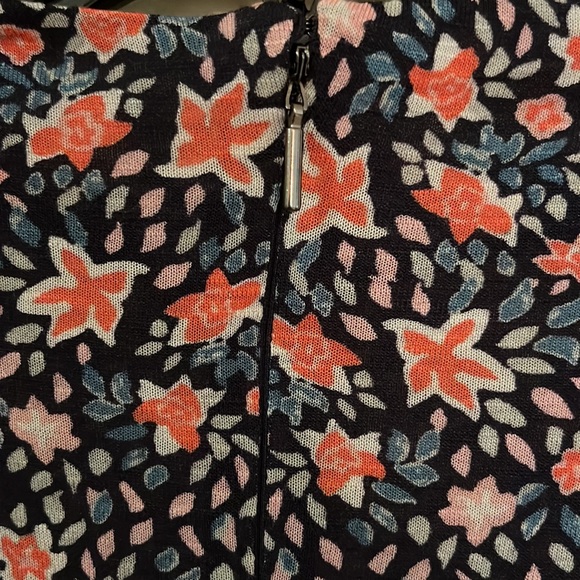 Rebecca Taylor Twilight Jersey Dress Long Sleeve Dark Navy Floral NWT - Picture 9 of 9